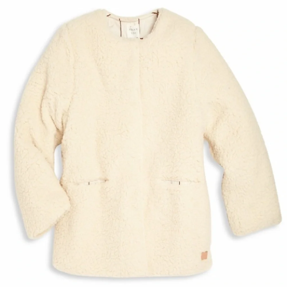 CARREMENT BEAU Girl’s Faux Fur Coat